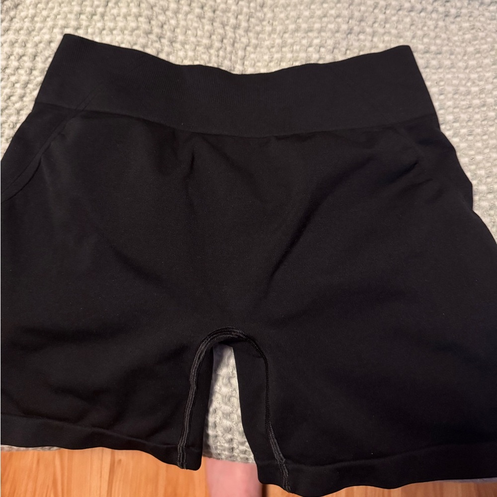 Oner active mid rise black shorts